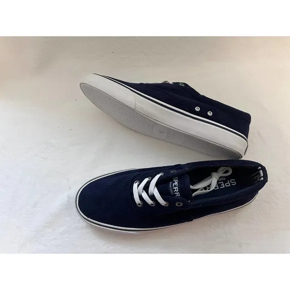 Sperry Men's Striper Nautical Corduroy Navy Sneaker