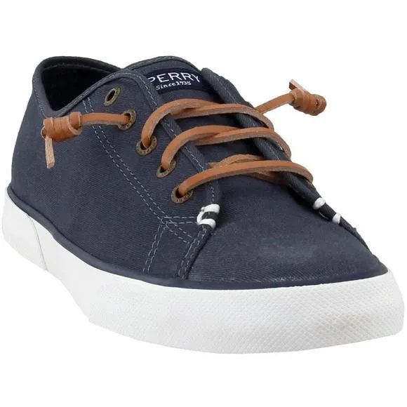 SPERRY WOMEN'S PIER VIEW SNEAKER, NAVY, 7.5 MEDIUM US