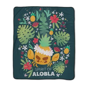 Spirit of Alobla Pixel Fleece Blanket