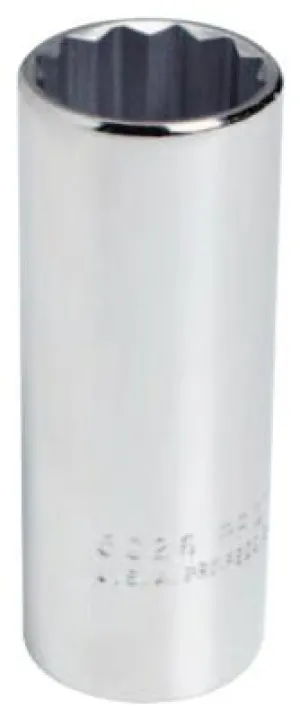 Stanley?? Products Torqueplus Deep Sockets 3/8 in, 3/8 in Drive, 1/4 in, 12 Points, 5008