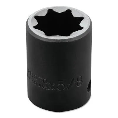 Stanley® Products Torqueplus Impact Sockets, 1/2 in Drive, 5/8 in Opening, 8 Points, 7420S