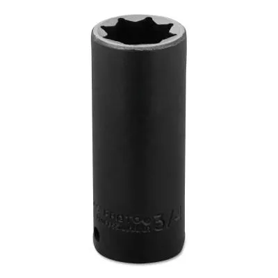 Stanley® Products Torqueplus Metric Deep Impact Sockets 1/2 in, 1/2 in Drive, 27 mm, 6 Points, 7327M