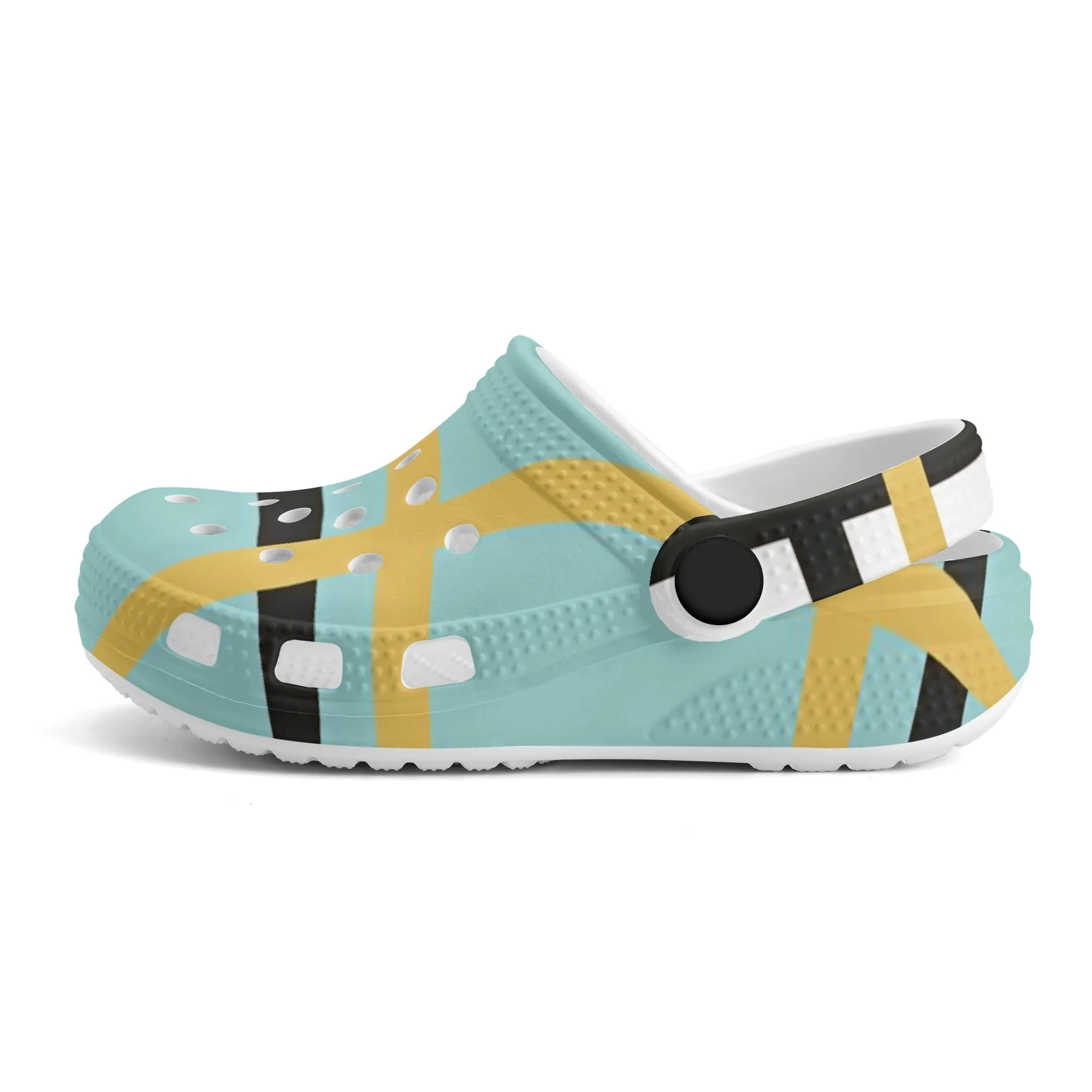 ✨'Stravanan Bay, Bute' Happy Tartan® Kids Classic Clogs✨