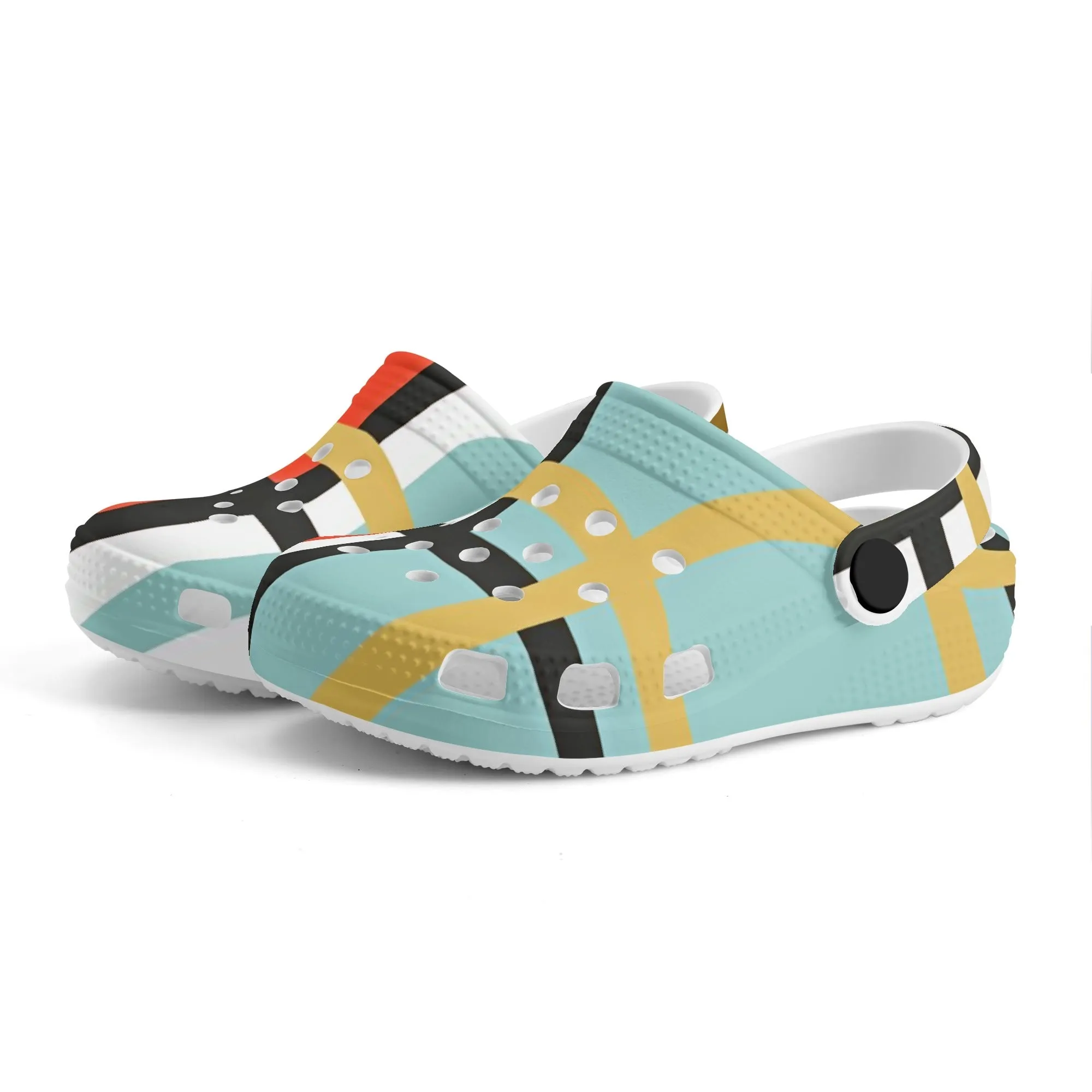 ✨'Stravanan Bay, Bute' Happy Tartan® Kids Classic Clogs✨