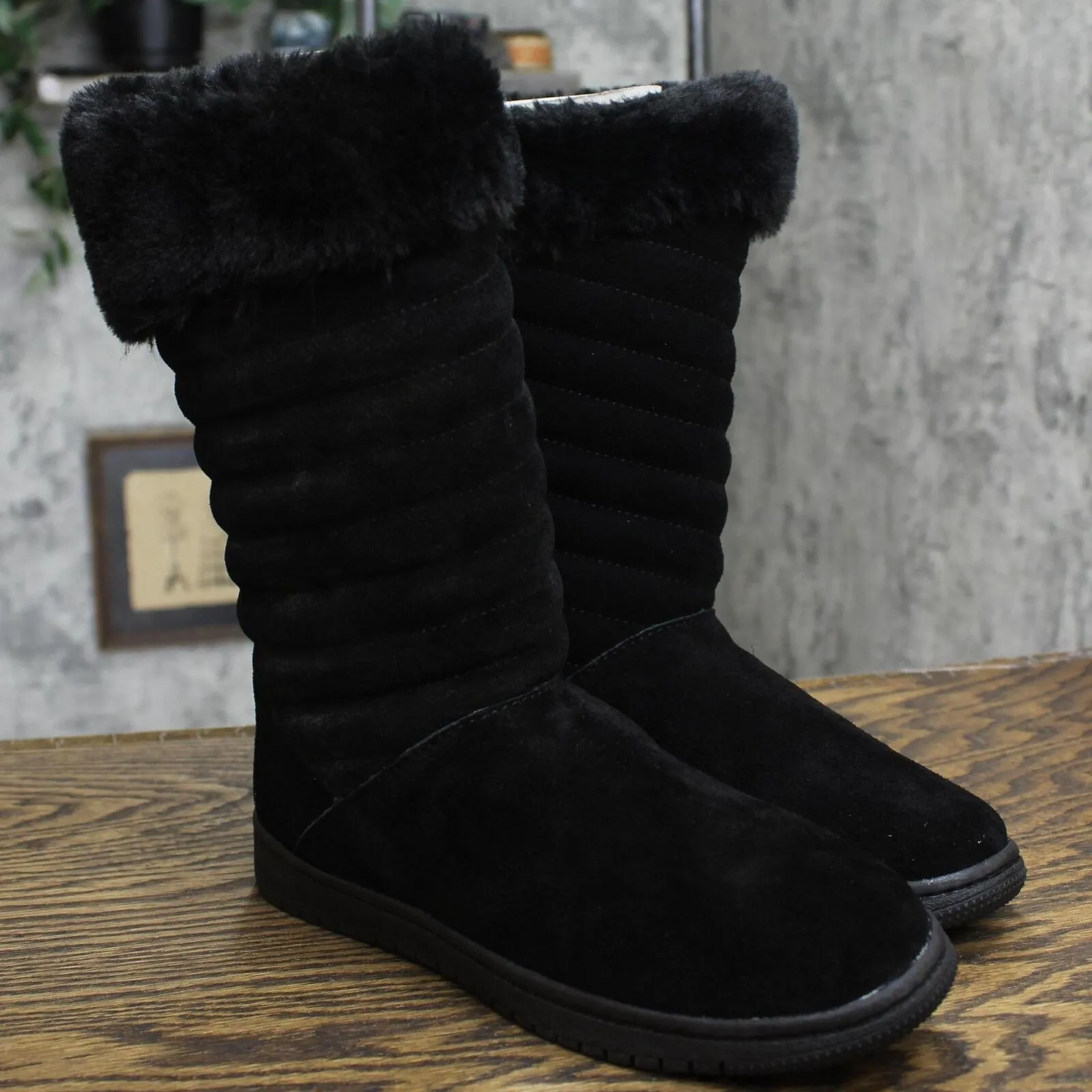 Style & Co. Womens Novaa Quilted Cold-Weather Boots 10013336000 Black 7M
