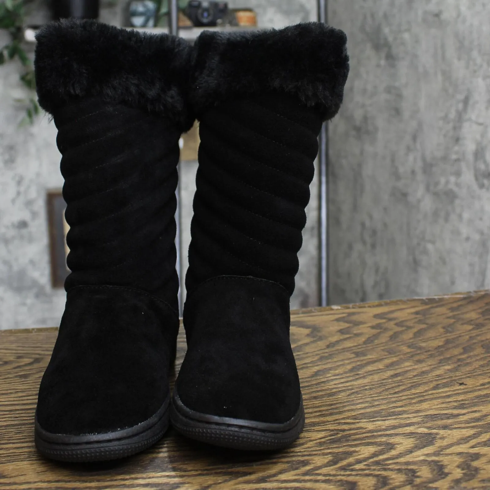 Style & Co. Womens Novaa Quilted Cold-Weather Boots 10013336000 Black 7M