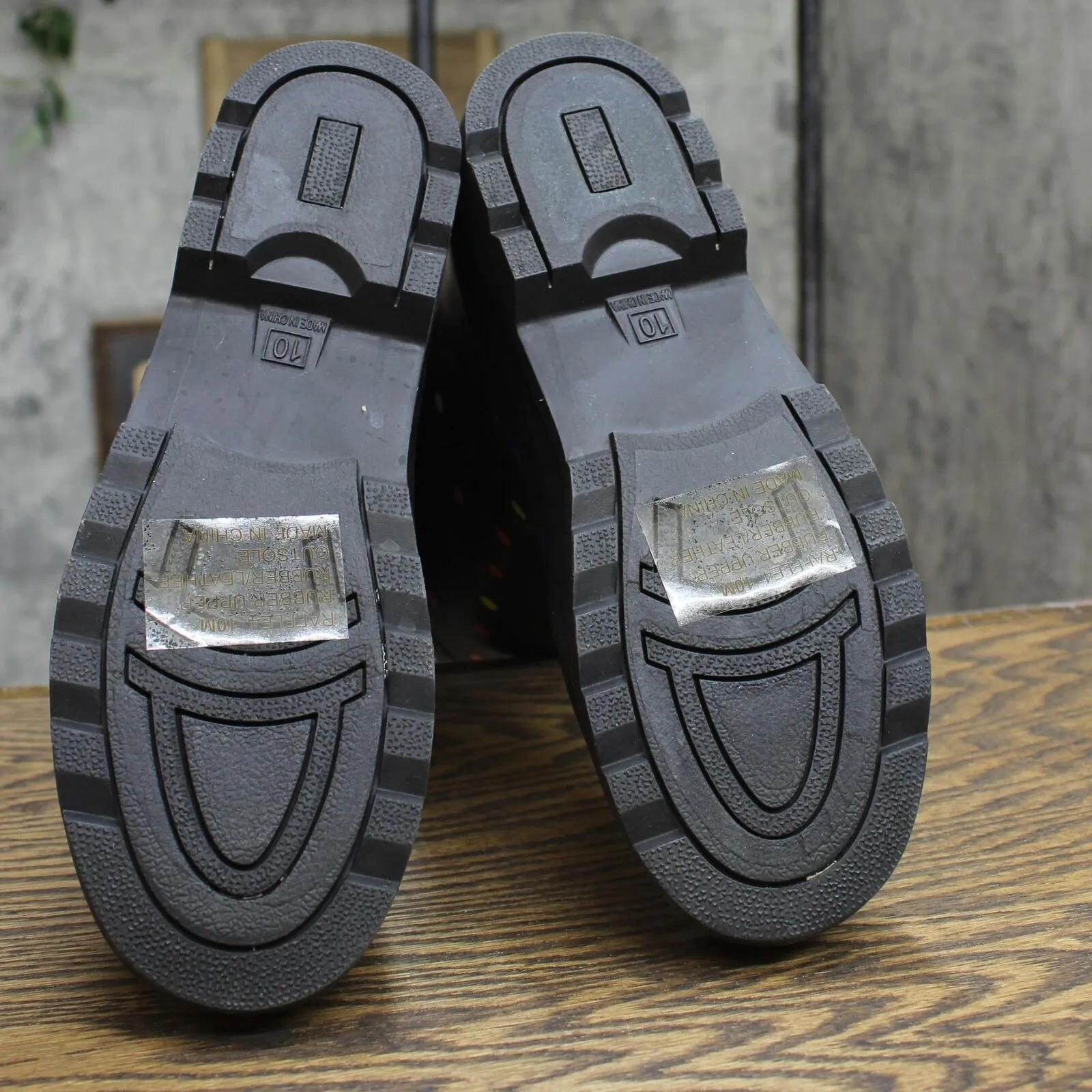 Sugar Women's Raffle Printed Rain Boot RAFFLE4 Black Fiesta Dot 10M