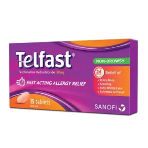 Telfast 120mg ƒ?? Tablets 15