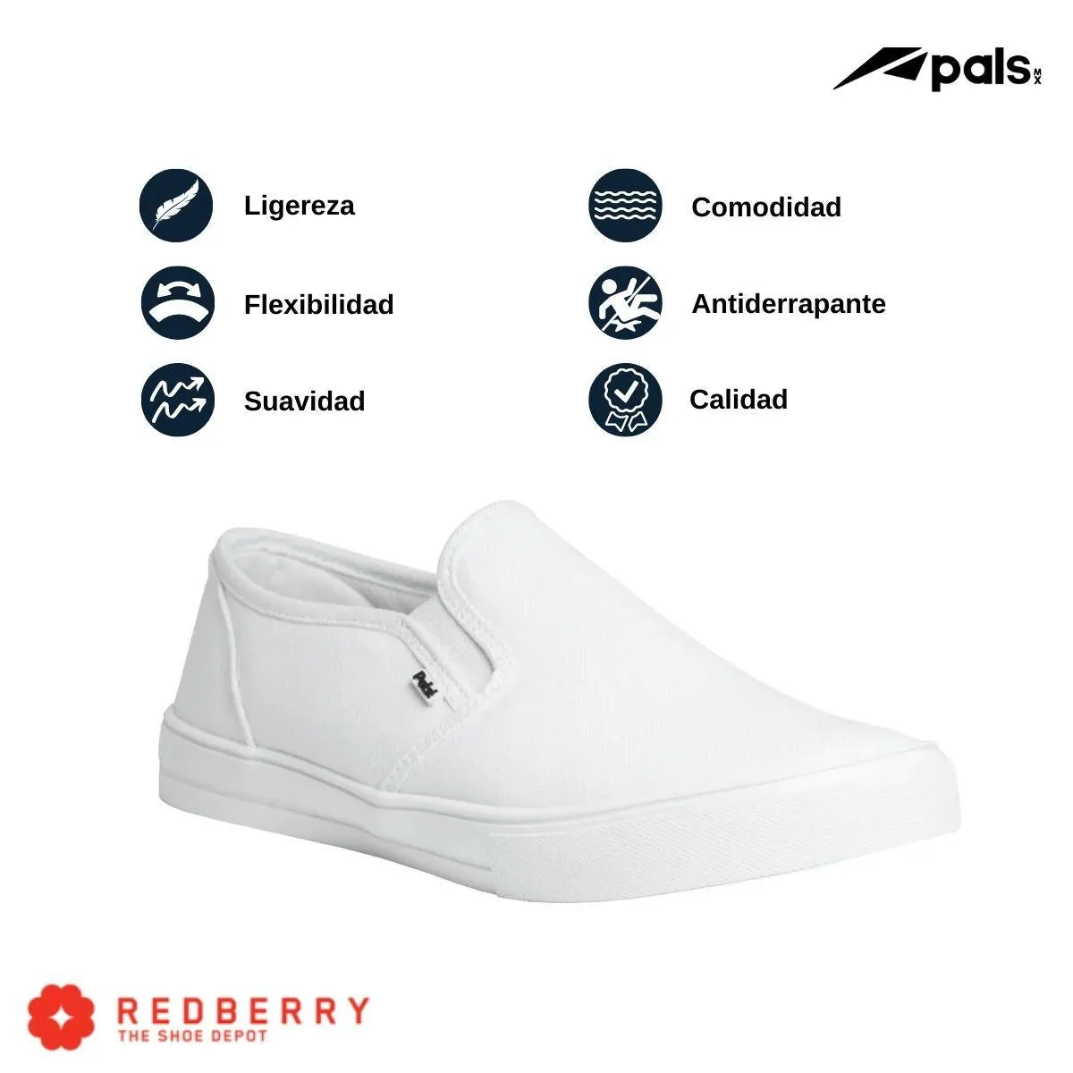 Tenis Pals Unisex Slip On Sin Agujetas