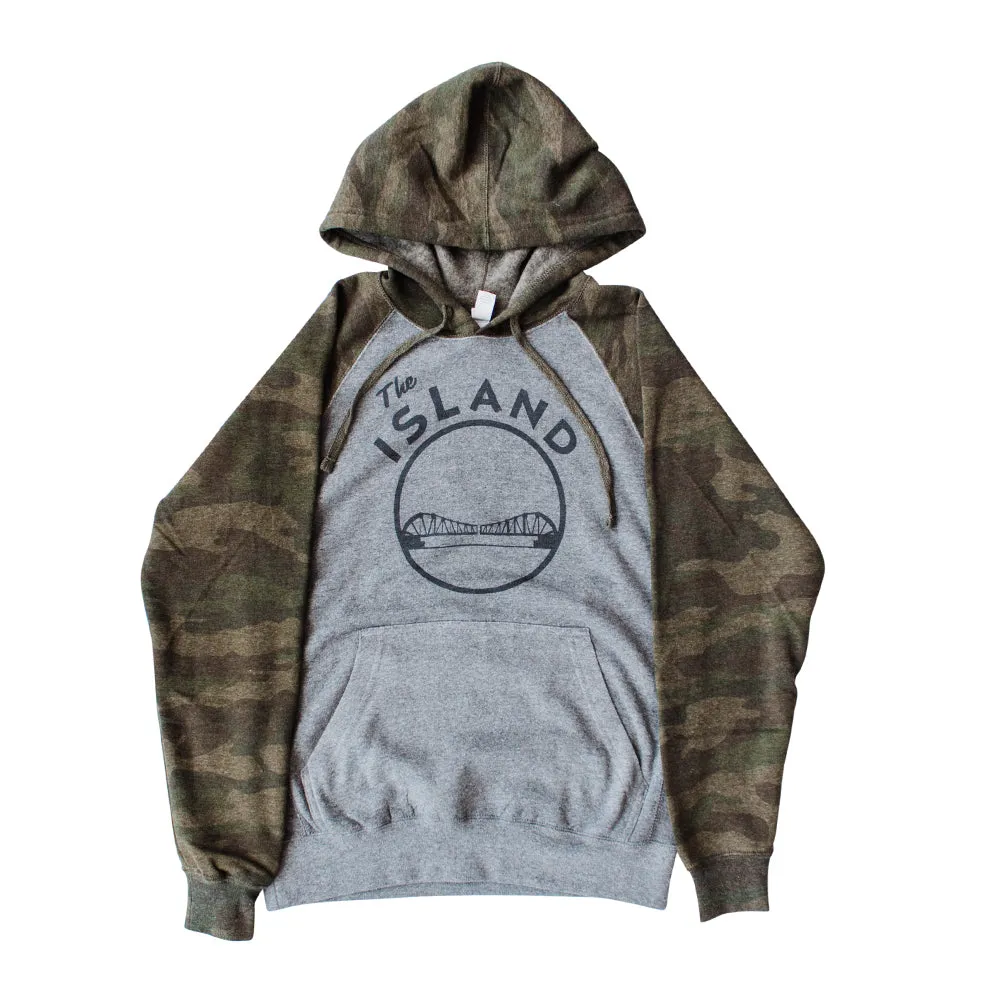 THE ISLAND ADULT PULLOVER RAGLAN HOODIE