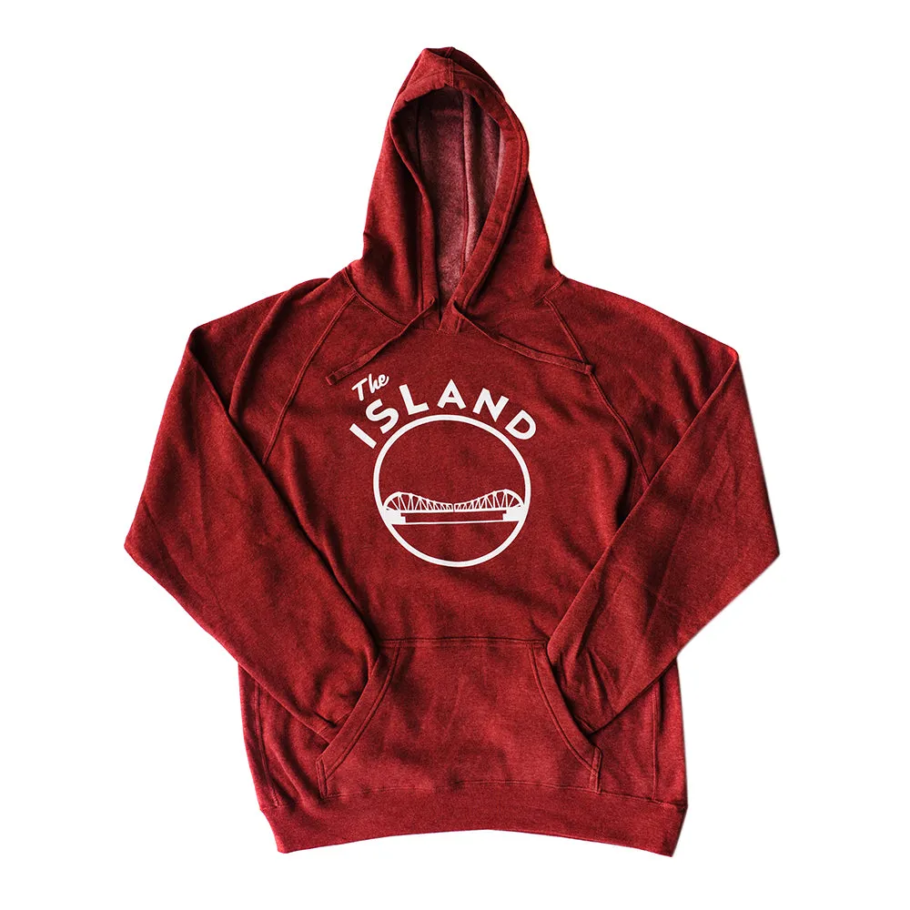 THE ISLAND ADULT PULLOVER RAGLAN HOODIE