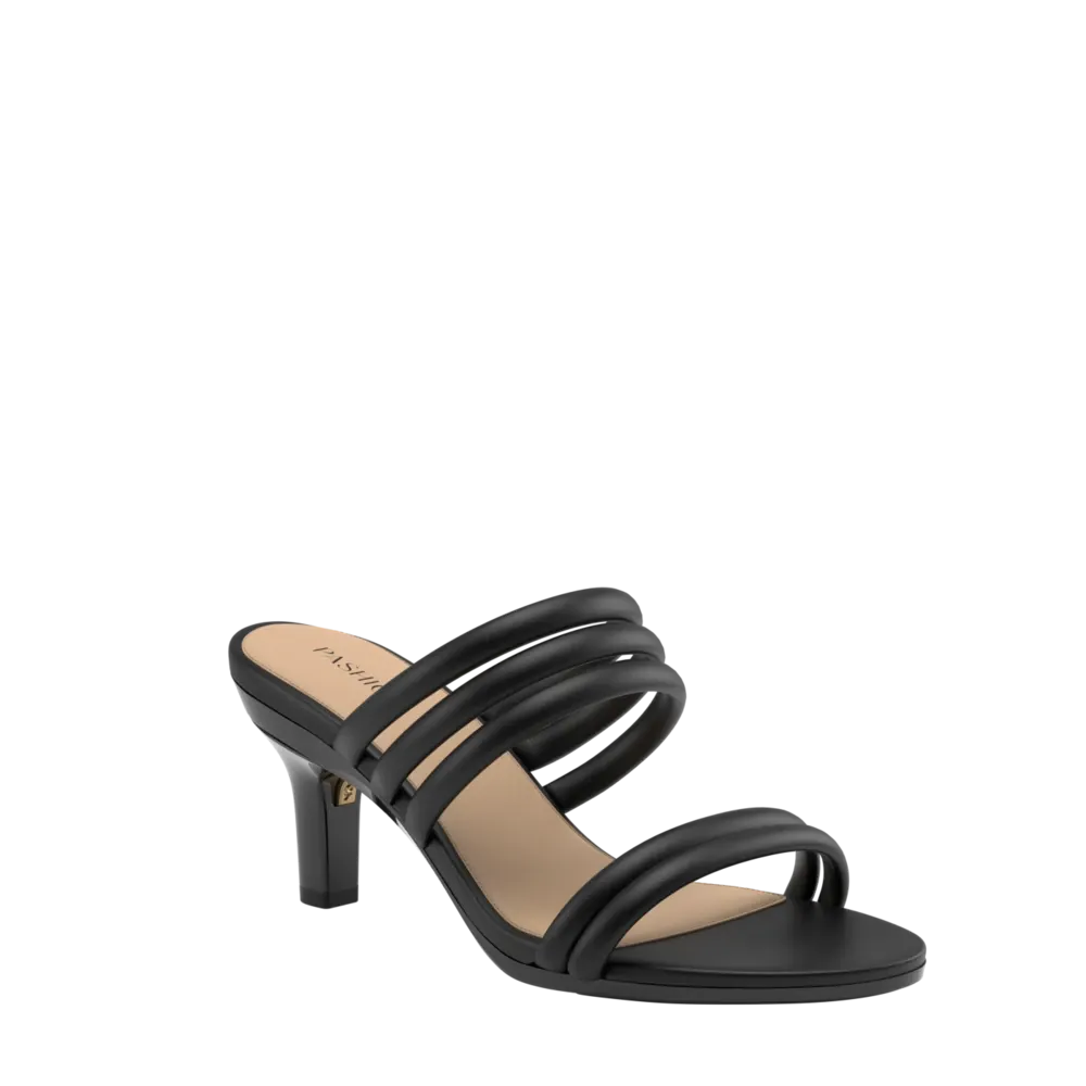 The Slide - Coal Leather Rope 3 Stiletto