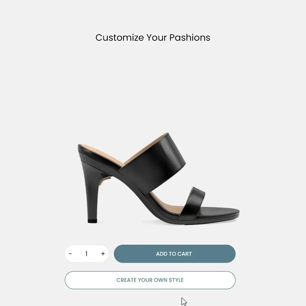 The Slide - Coal   Stiletto Heel Kit 4 Coal