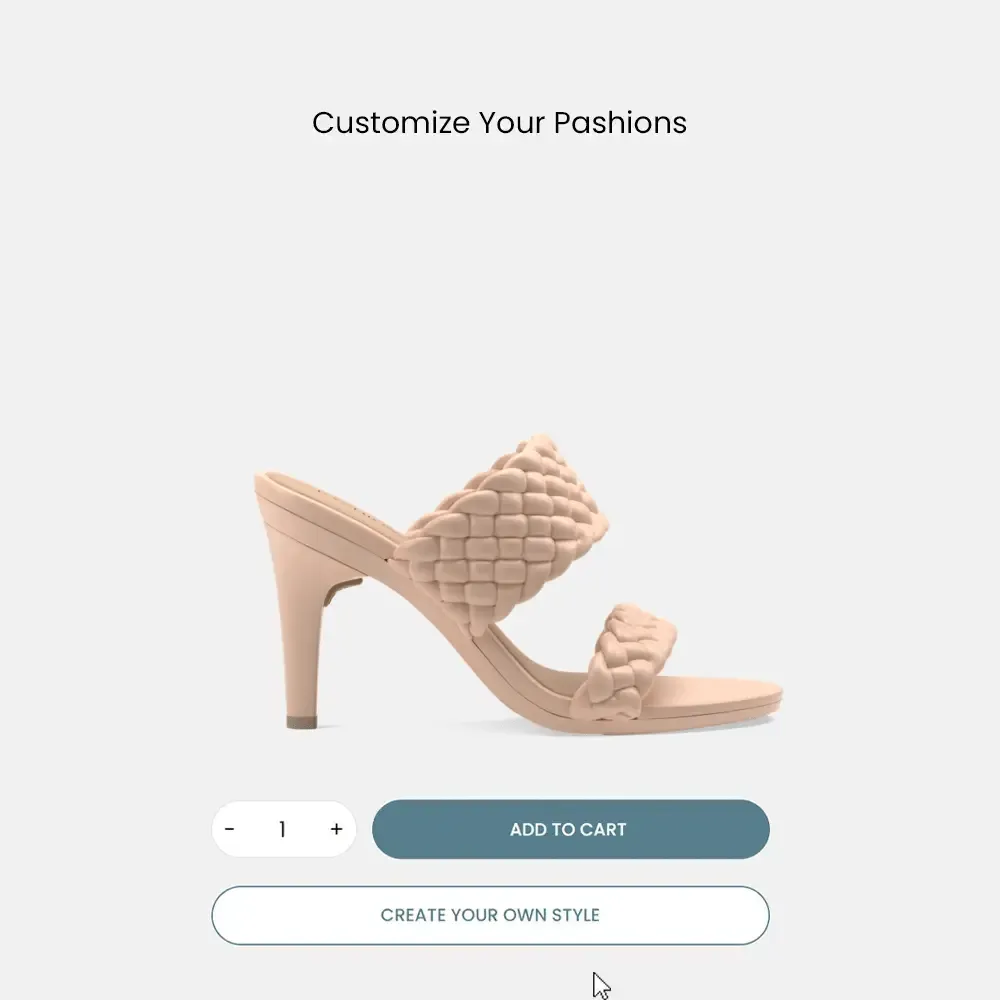 The Slide - Sand Braid   Stiletto Heel Kit 4 Sand - FINAL SALE