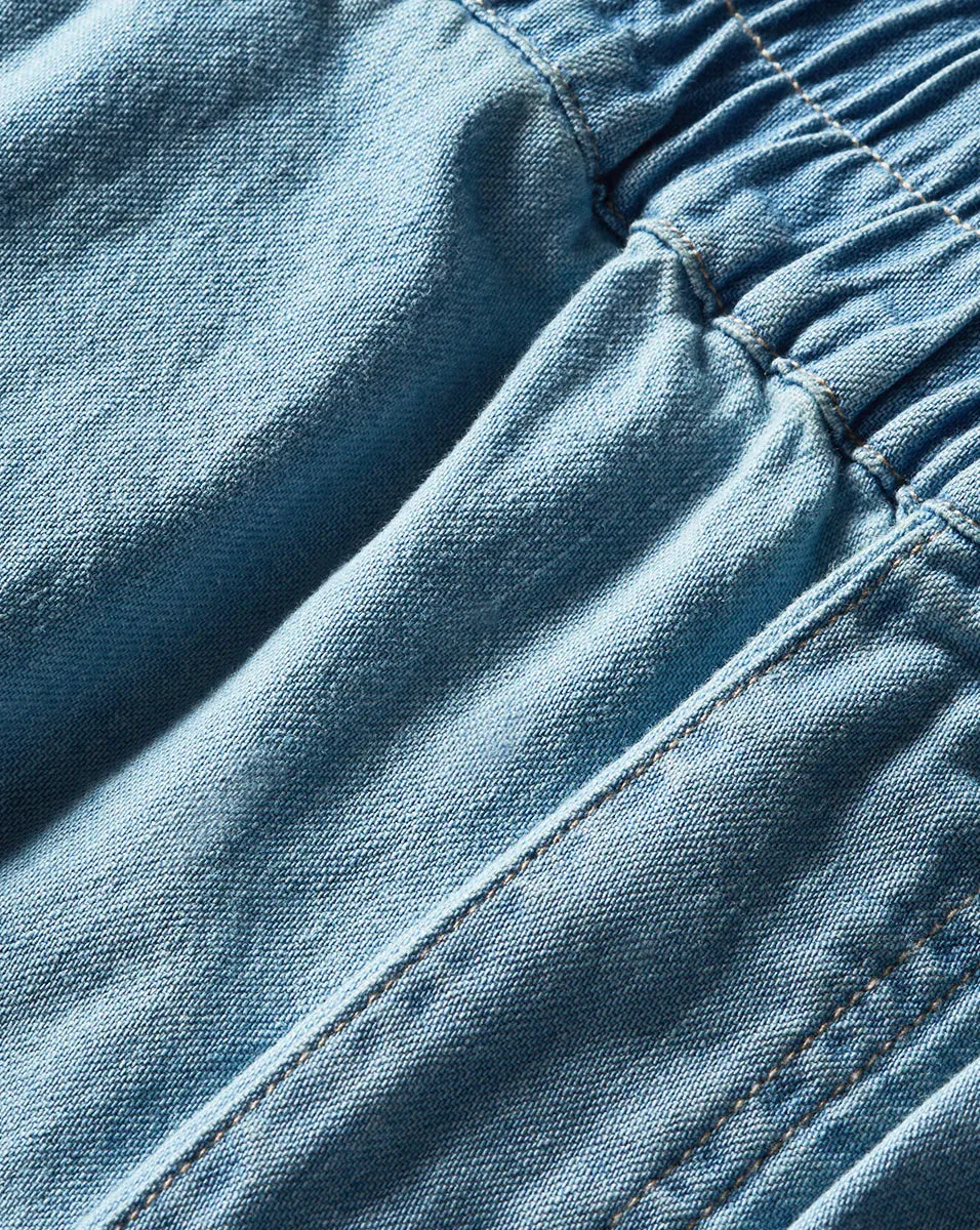 TIJANA CHAMBRAY SHORT IN SKY