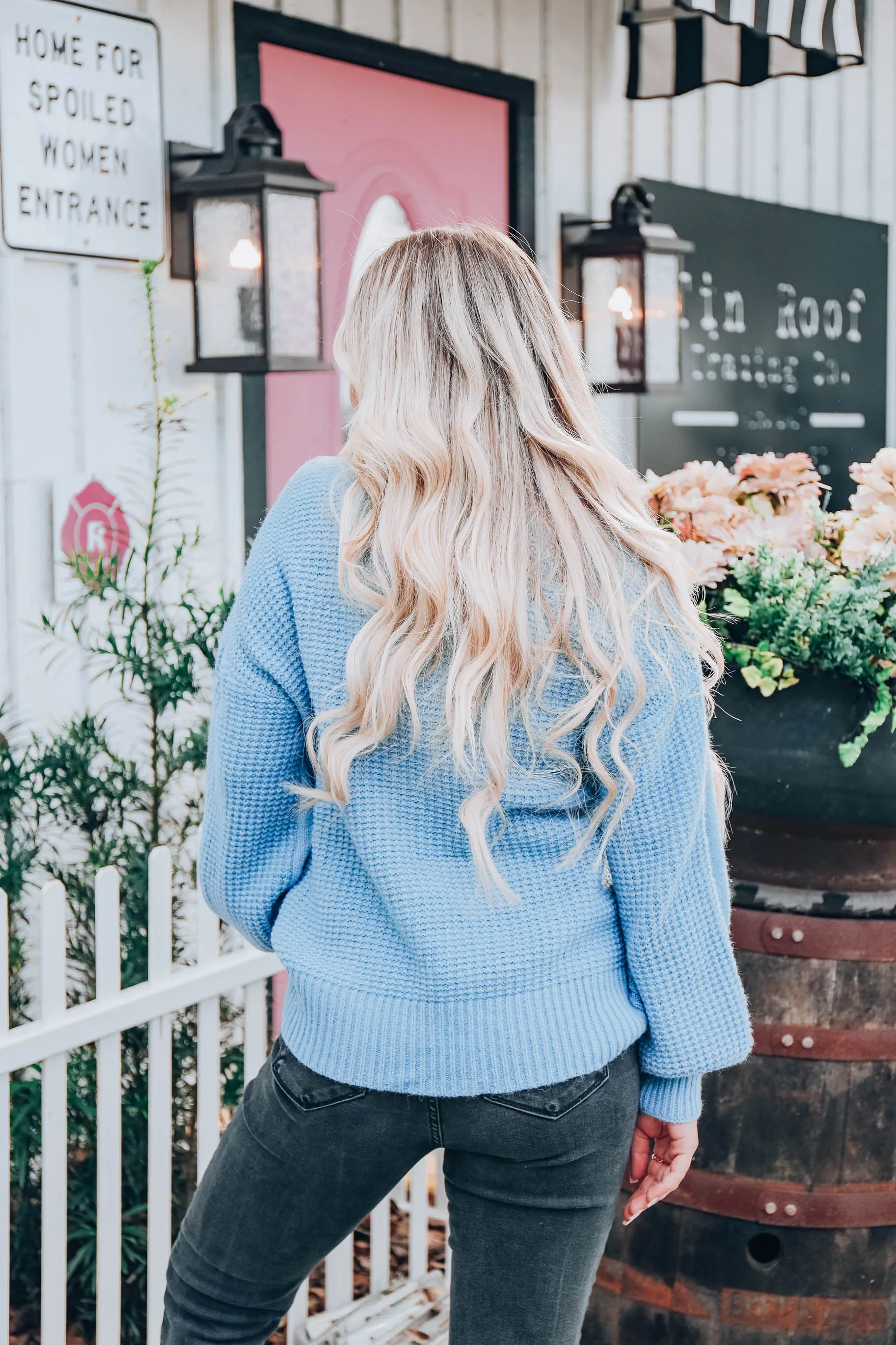 Time For Comfort Sweater - Blue