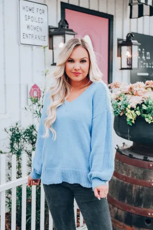 Time For Comfort Sweater - Blue