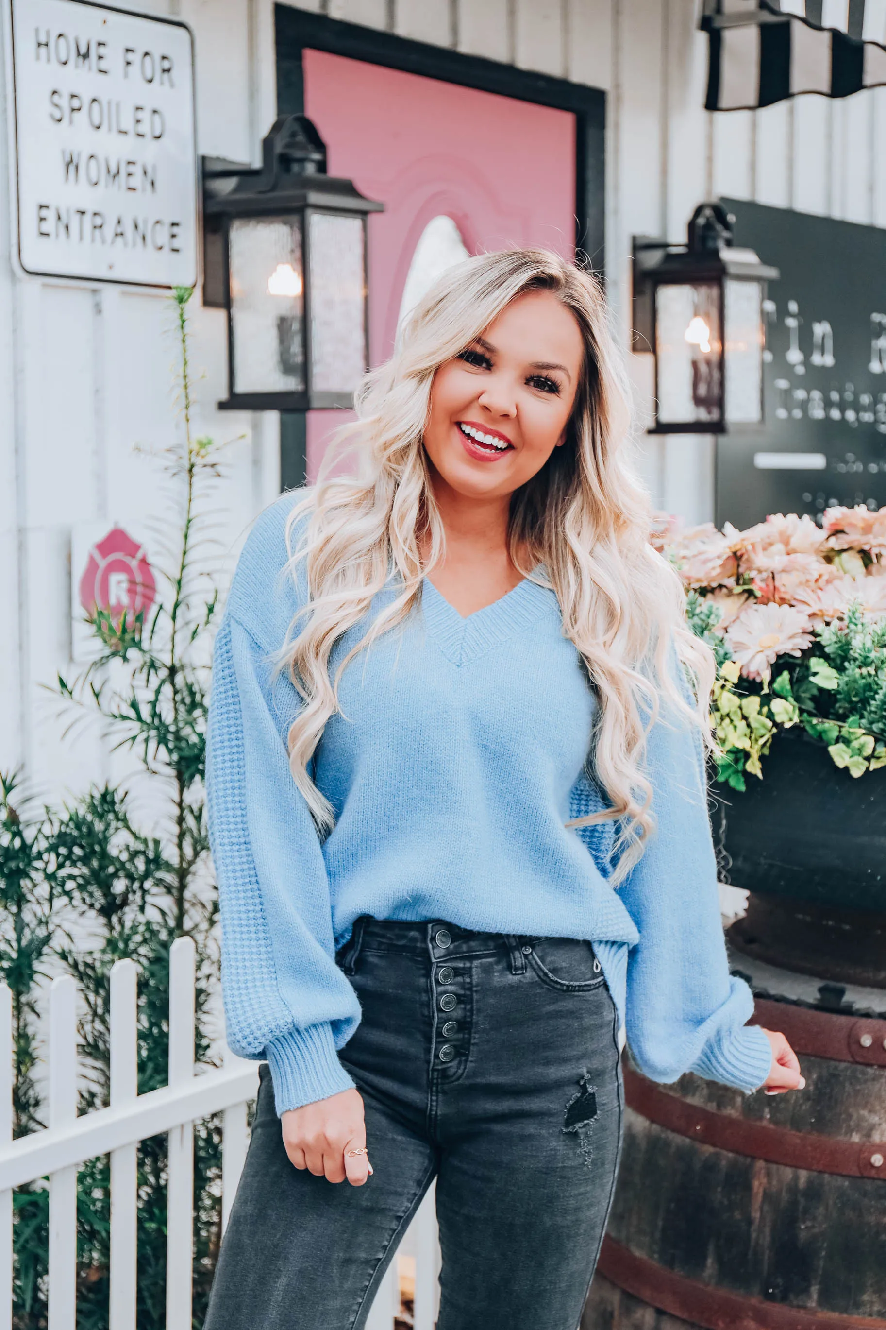 Time For Comfort Sweater - Blue