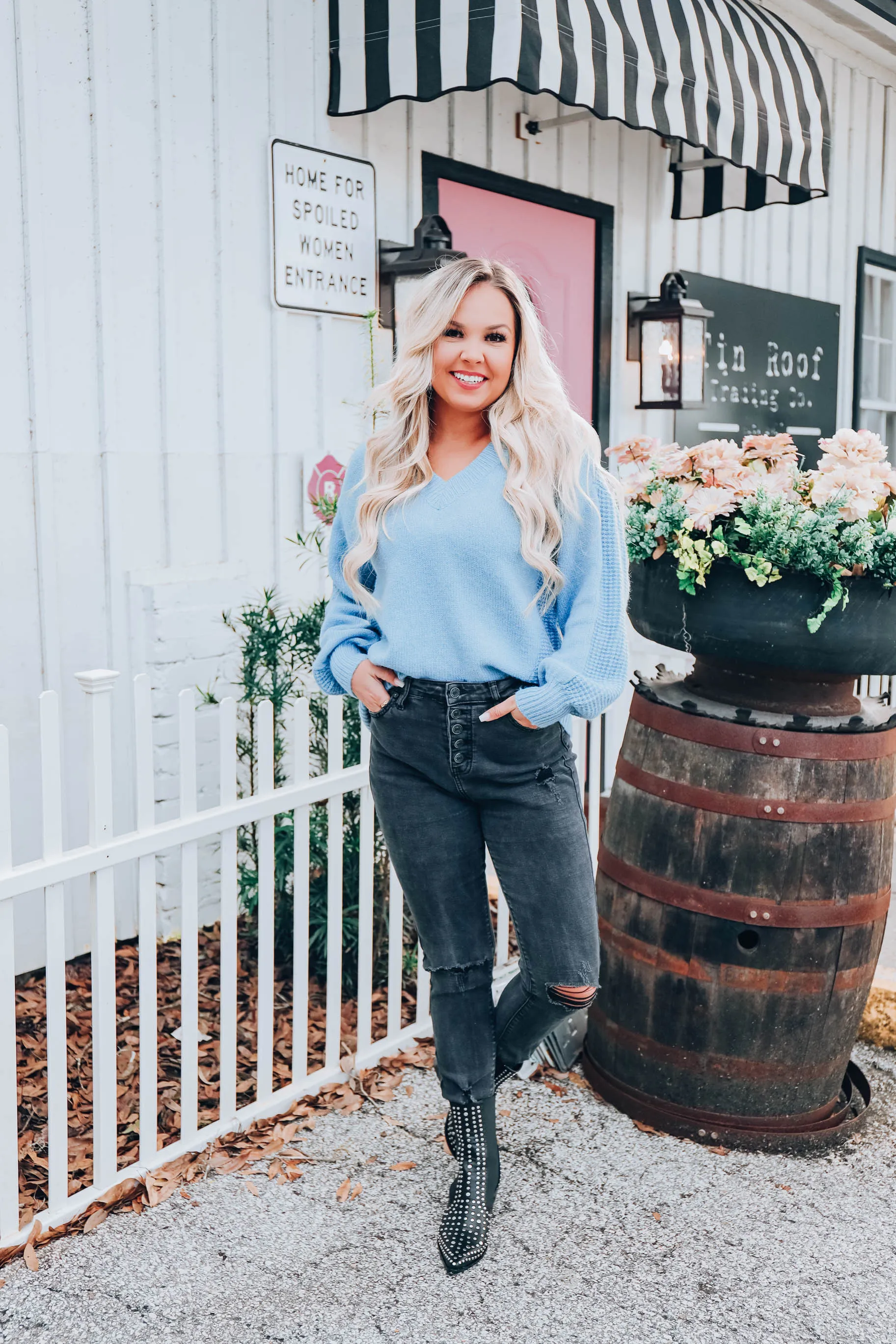 Time For Comfort Sweater - Blue