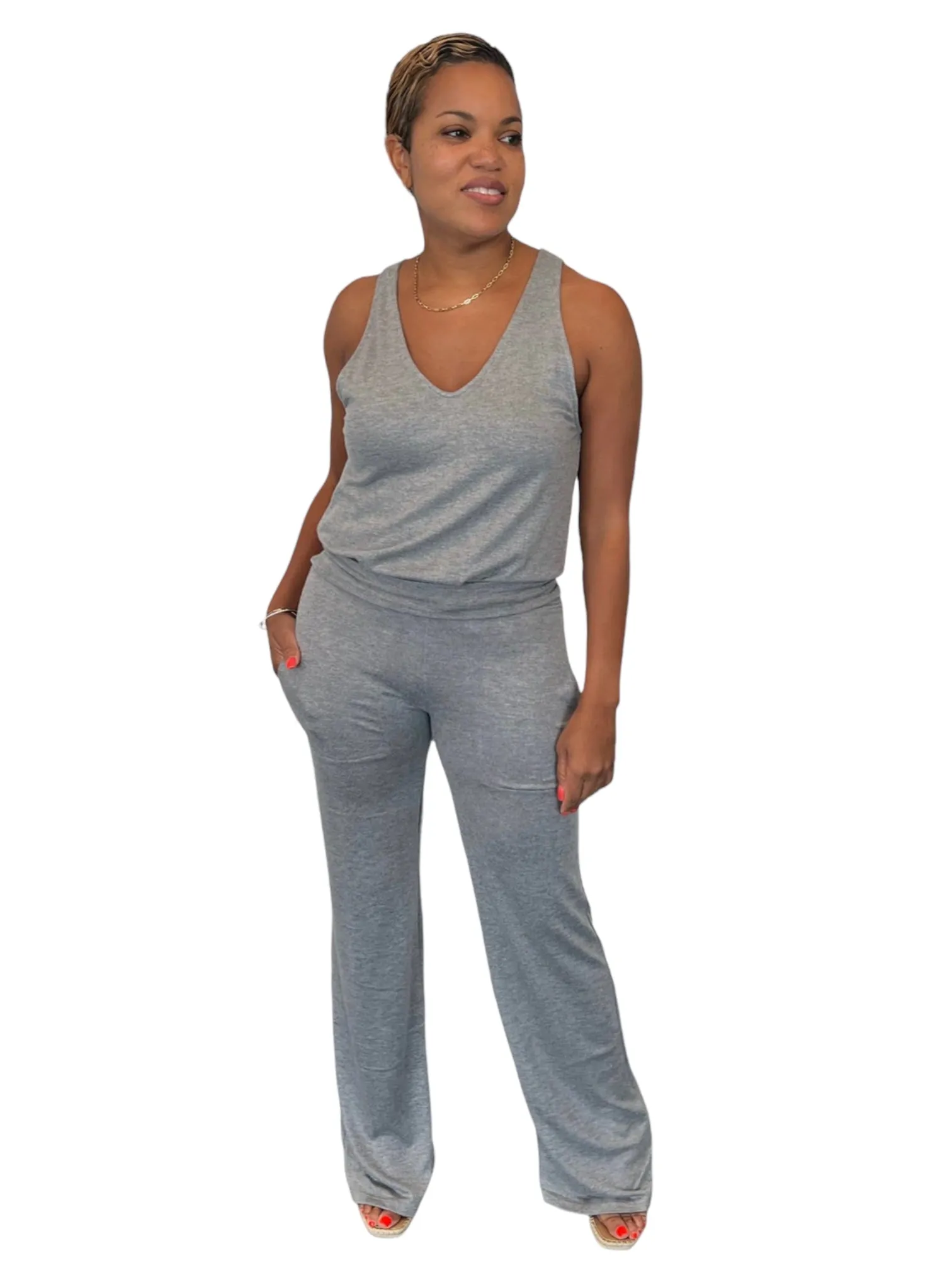 Tina - Heather Grey Tank - TN-155