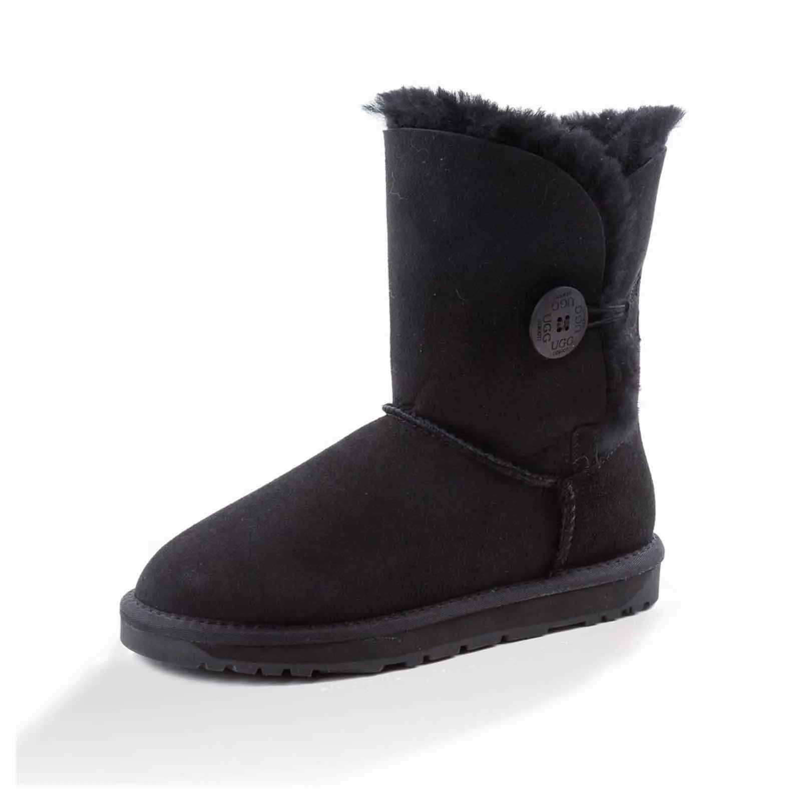 Ugg Boots Classic Short Button Black 35