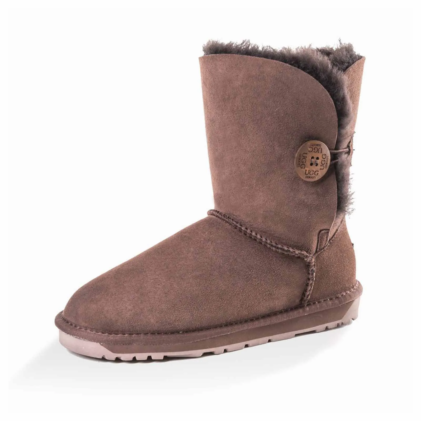Ugg Boots Classic Short Button Chocolate 36