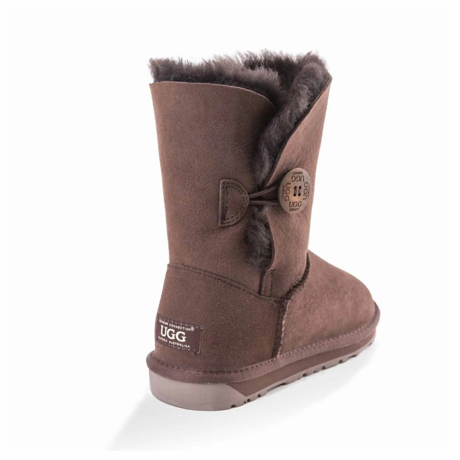 Ugg Boots Classic Short Button Chocolate 41