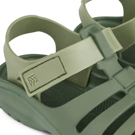 UK 3 Beau Two-Toned Green Sandals