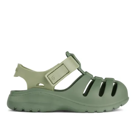 UK 3 Beau Two-Toned Green Sandals