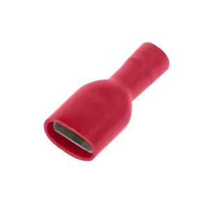 Unicrimp QRFPO63F 100 X Red Fully Ins Female Push On 6.3mm (100 Pack)