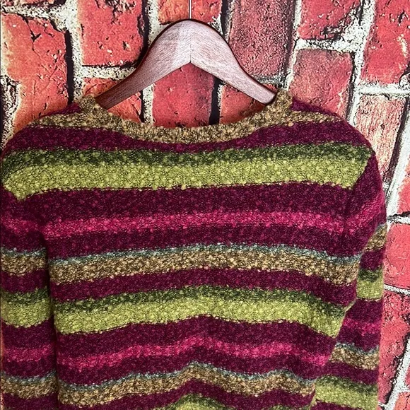 Vintage Talbots women  cardigan size Xl wool  blended Fuzzy Texture