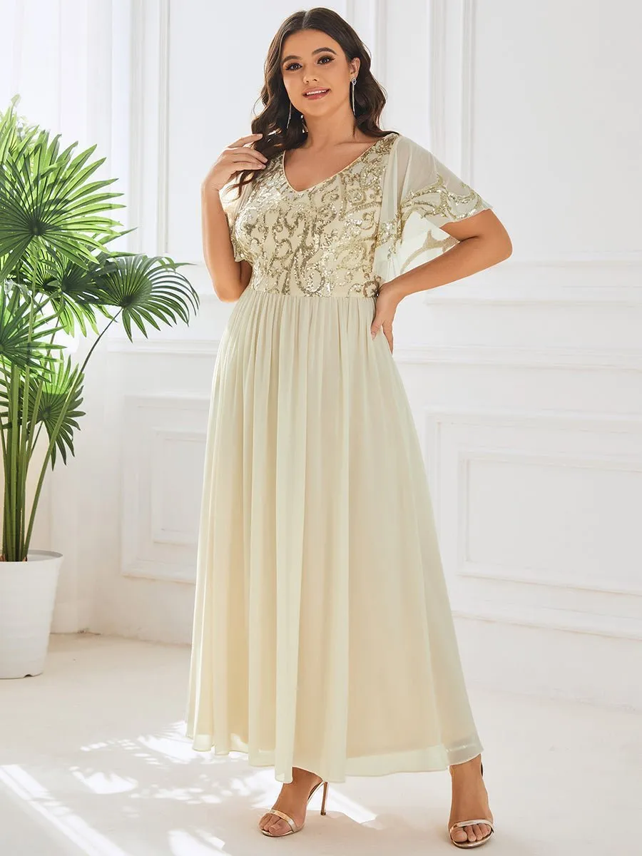 Virginia ankle length dress in light gold Express NZ wide