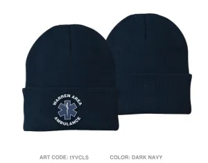 Warren Area Ambulance Embroidered Knit Beanie - tYVCLS
