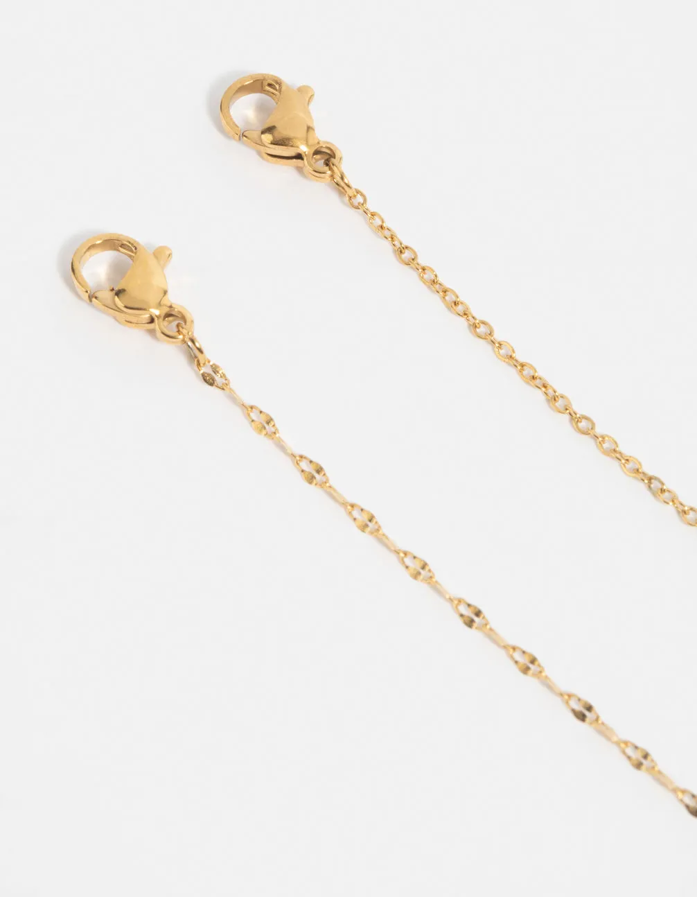 Waterproof Gold Plated Stainless Steel Butterfly Chain Bracelet Set