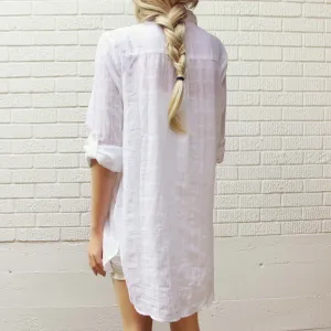 White Sage Shirt Dress