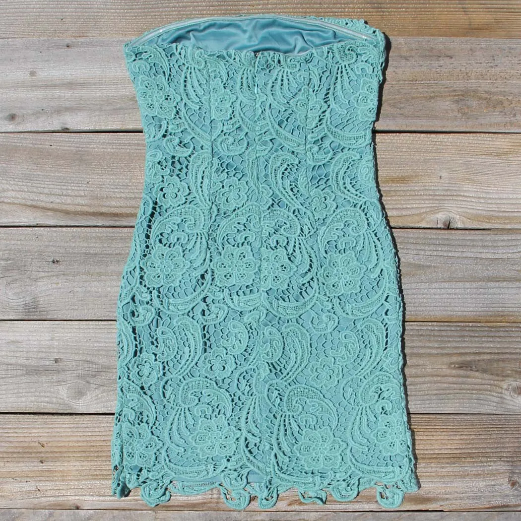 Wild Horses Lace Dress in Sage