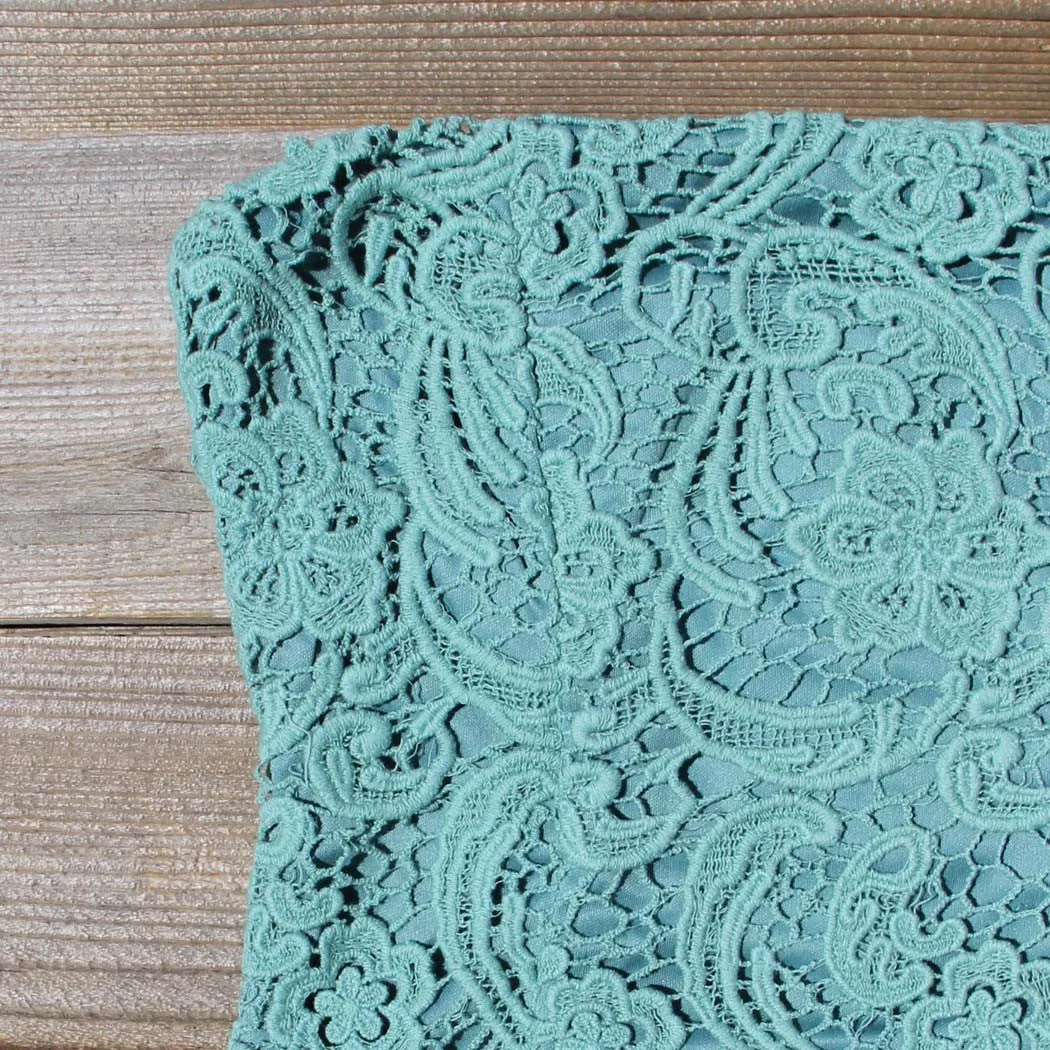 Wild Horses Lace Dress in Sage
