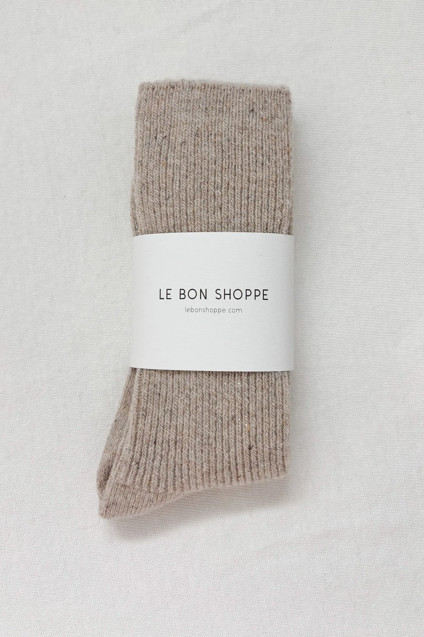 Winter Sparkle Socks - Champagne