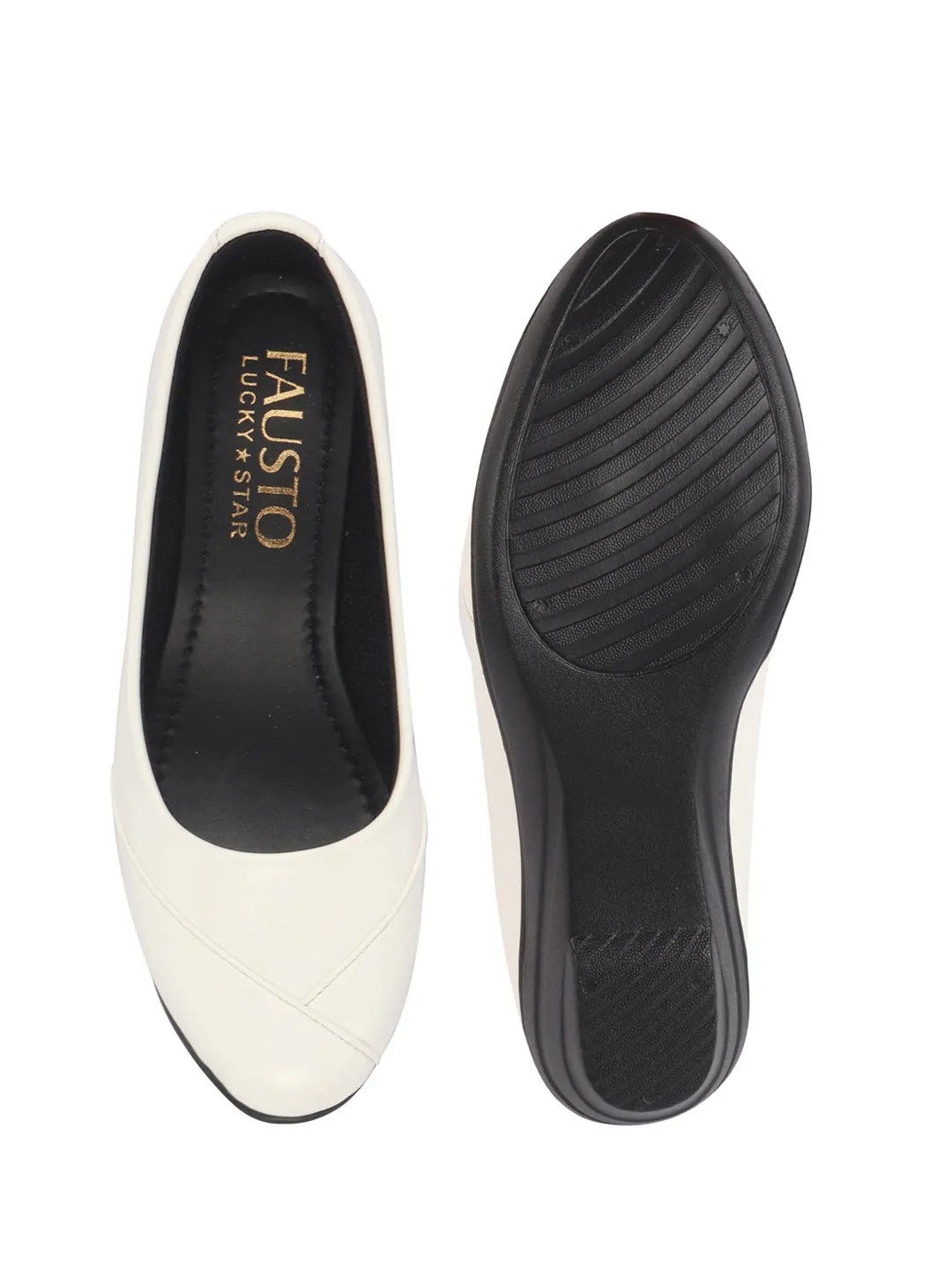 Women All Day Comfort Wedge Heel Slip On Ballerina Shoes Elegant Work Flats Office Formal Slip On Shoes