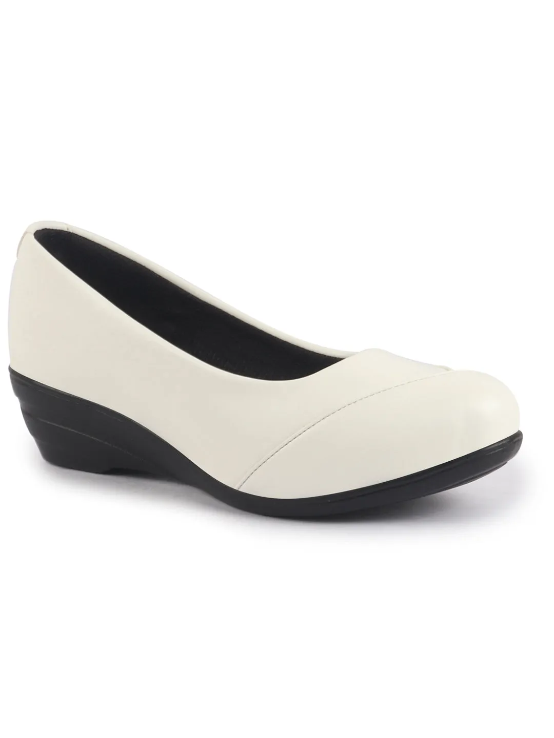 Women All Day Comfort Wedge Heel Slip On Ballerina Shoes Elegant Work Flats Office Formal Slip On Shoes