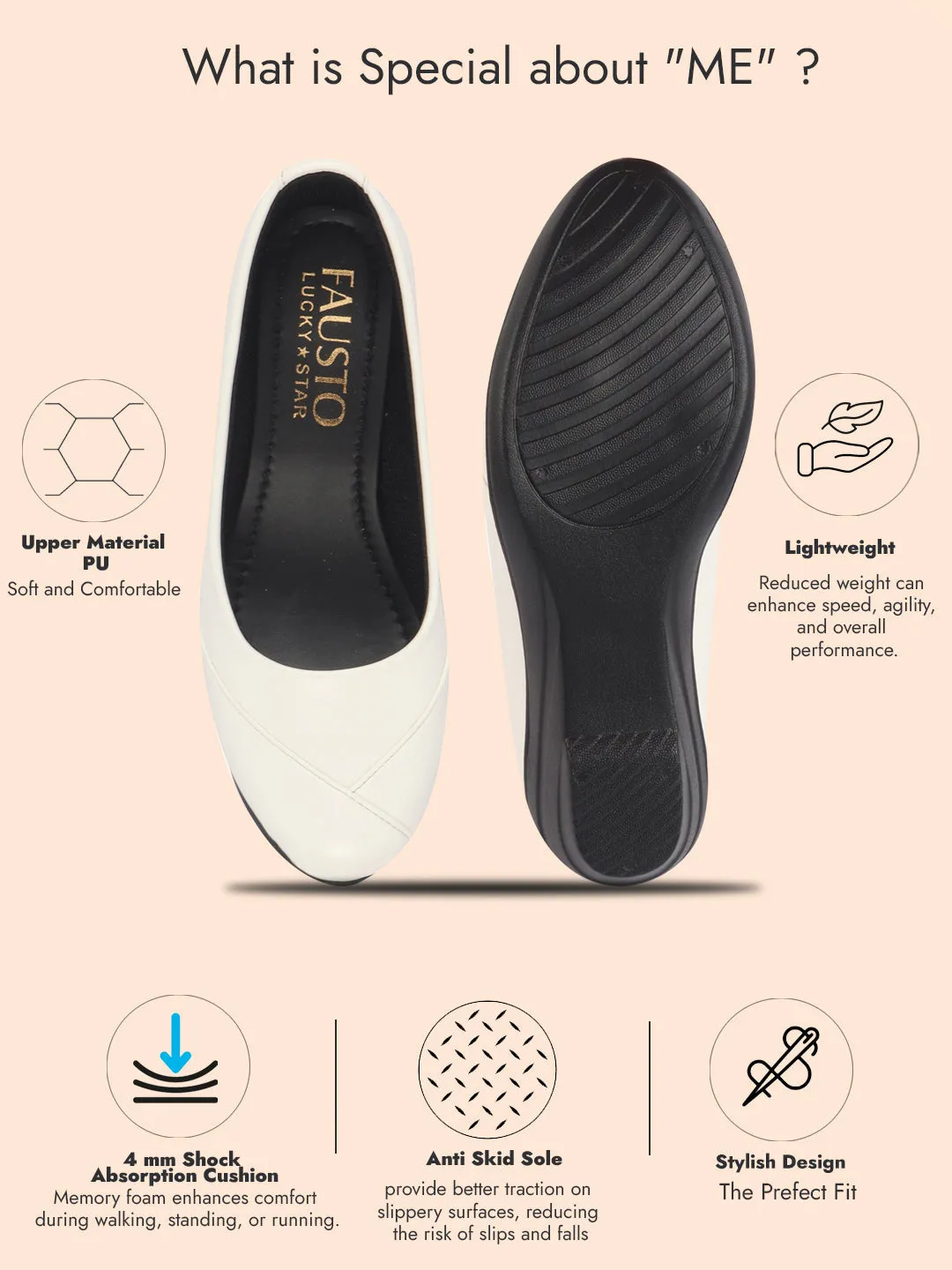 Women All Day Comfort Wedge Heel Slip On Ballerina Shoes Elegant Work Flats Office Formal Slip On Shoes