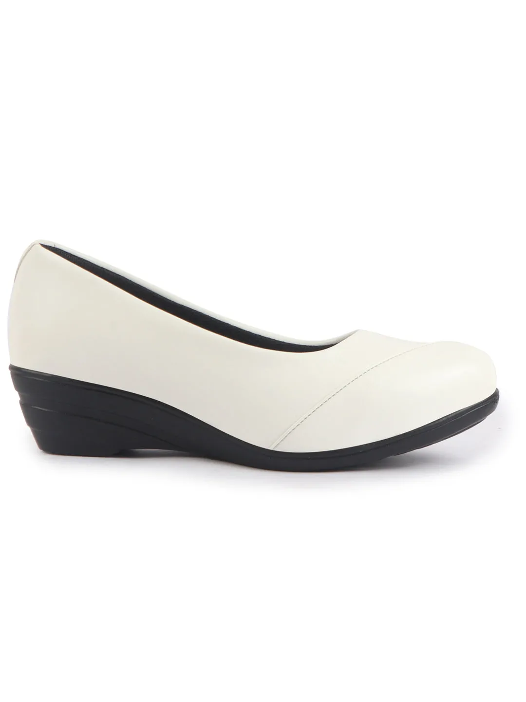 Women All Day Comfort Wedge Heel Slip On Ballerina Shoes Elegant Work Flats Office Formal Slip On Shoes