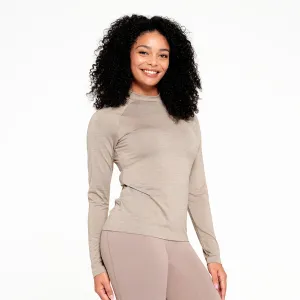 Womens Active Long Sleeve Top - Silver