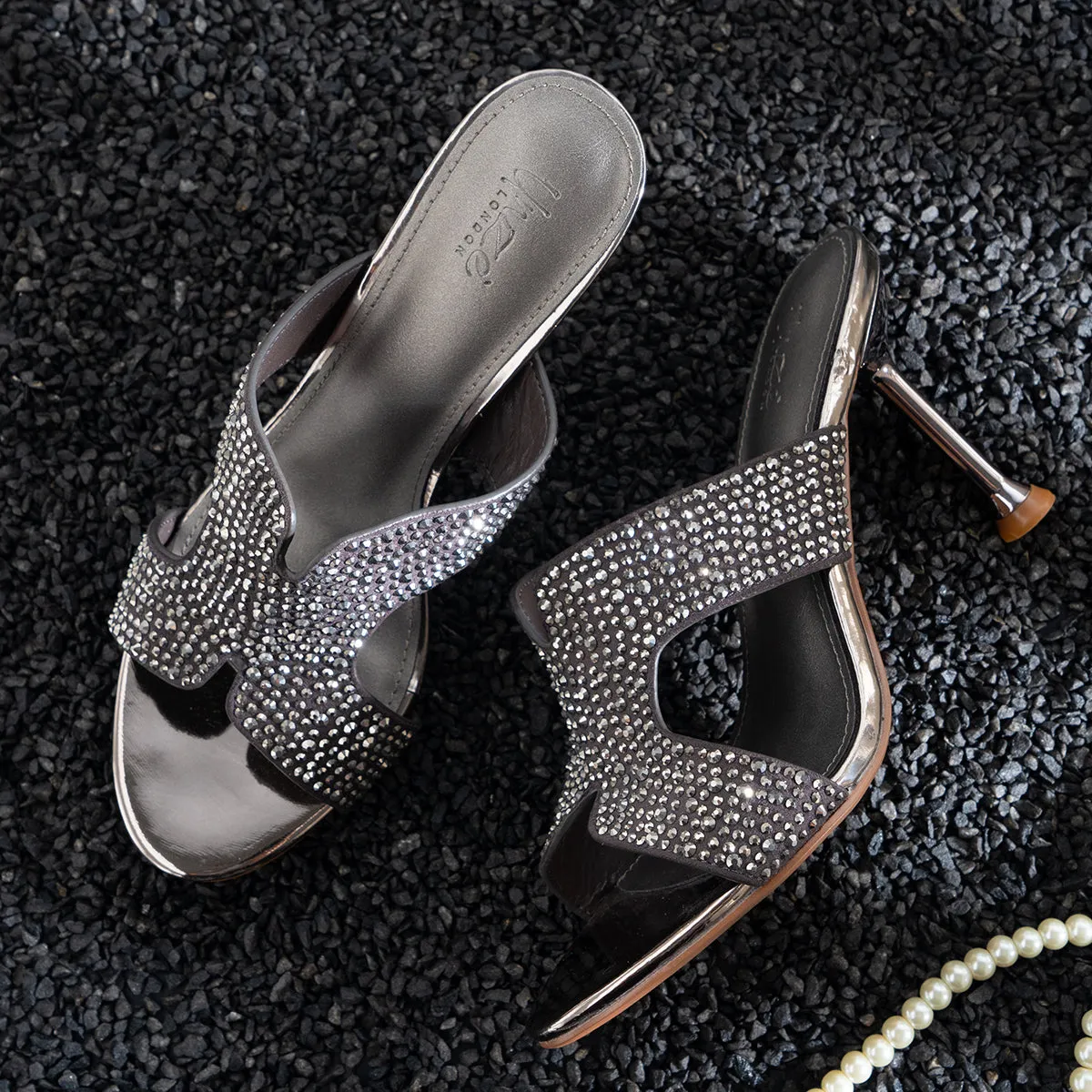Women's "AMEERA" Open Toe Decorated Wedding Sandals
