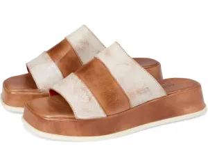 Women's Vext Leather Banded Slide Sandals In Nectar Lux Tan Rustic