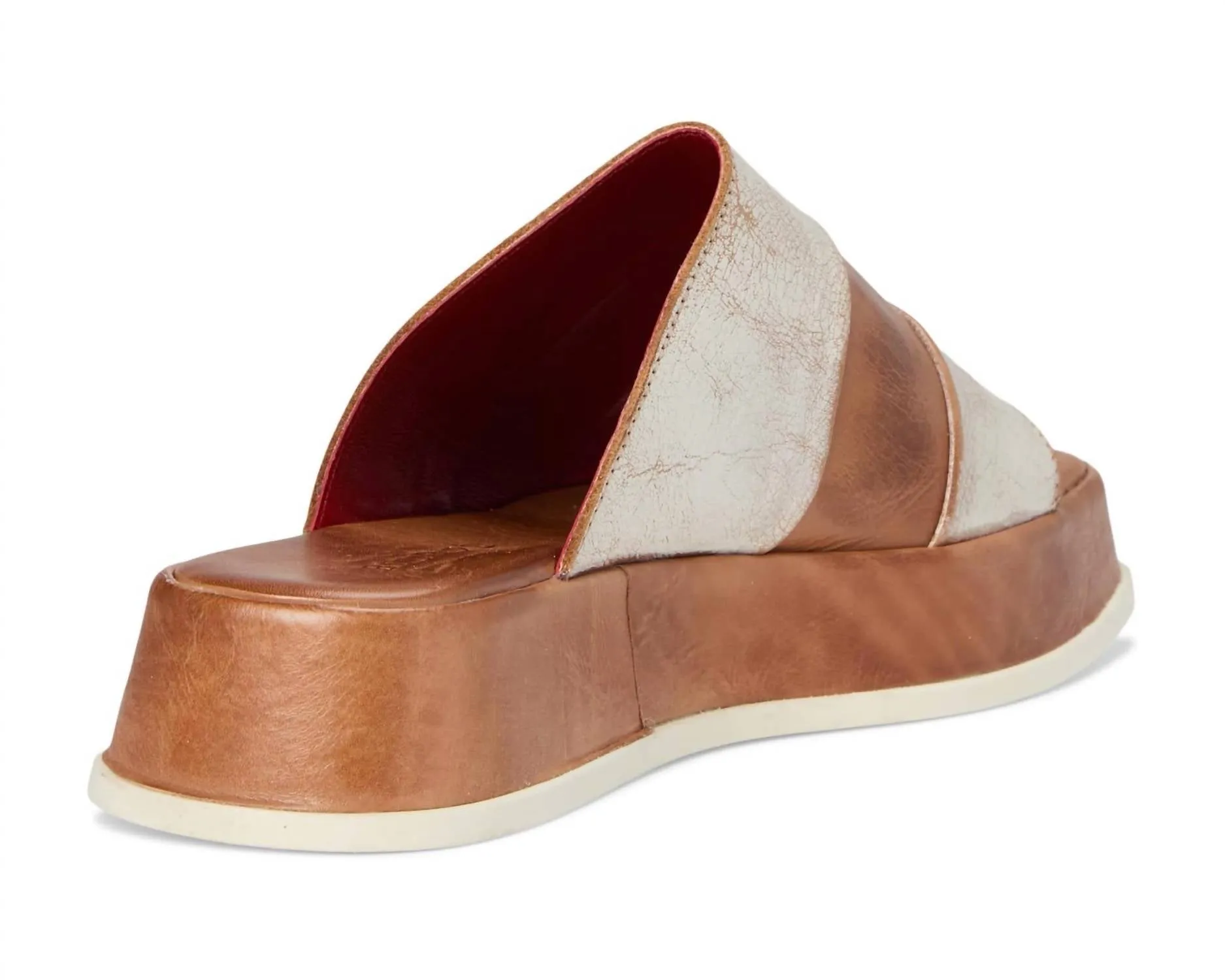 Women's Vext Leather Banded Slide Sandals In Nectar Lux Tan Rustic