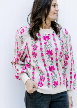 X Winter Roses Sweater