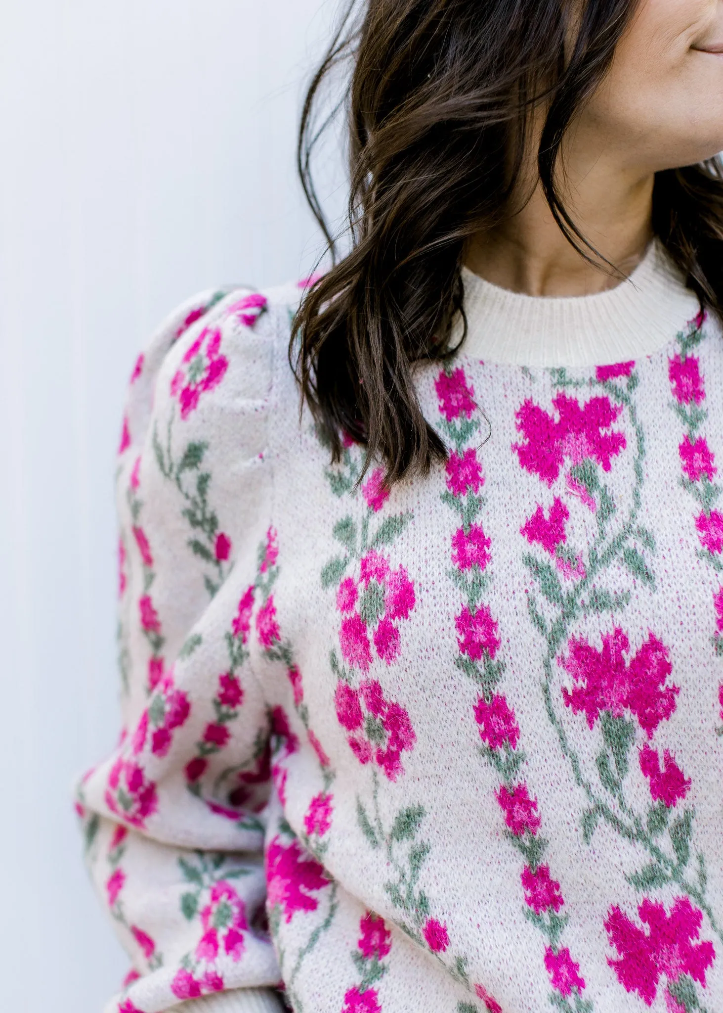X Winter Roses Sweater
