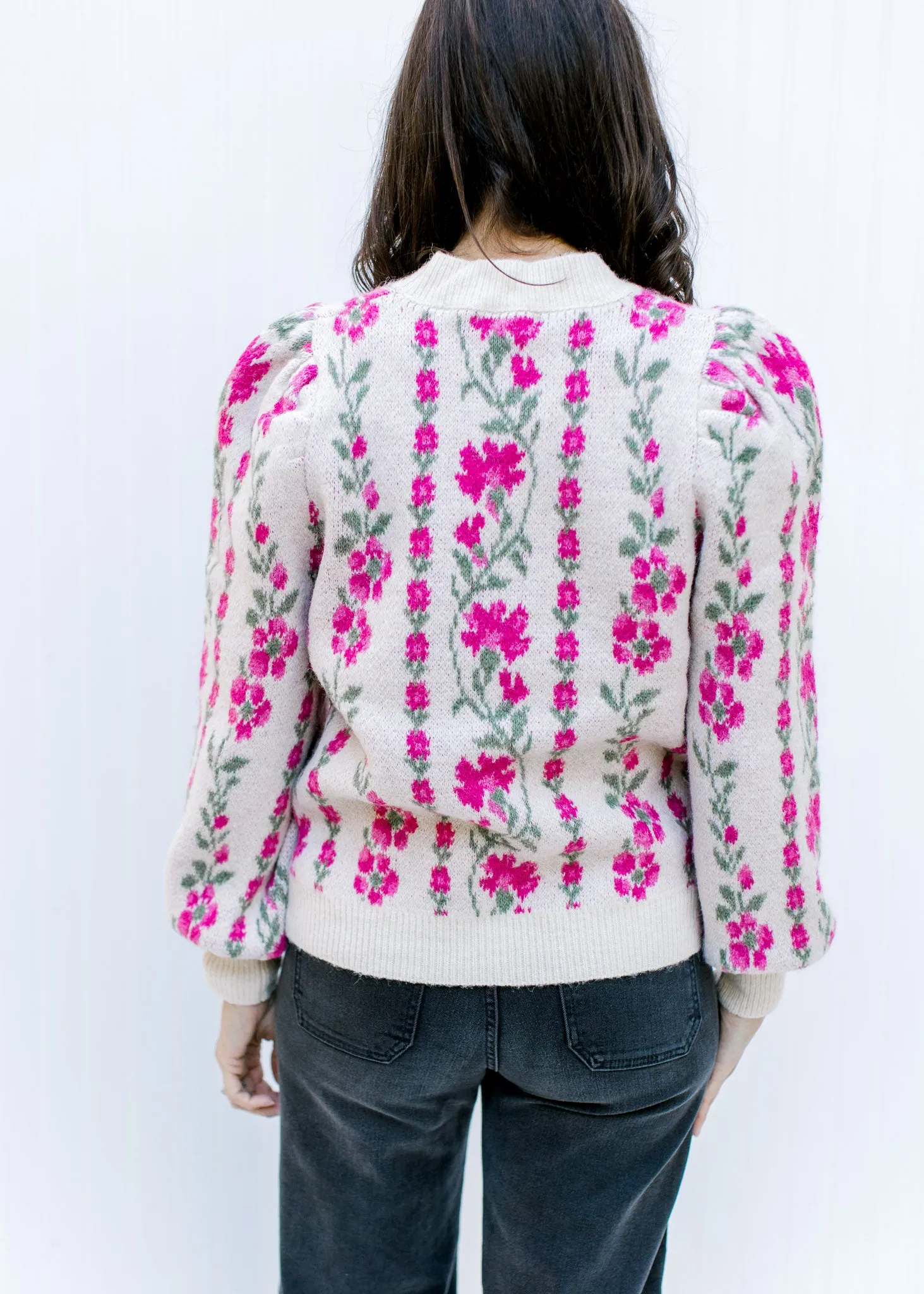 X Winter Roses Sweater