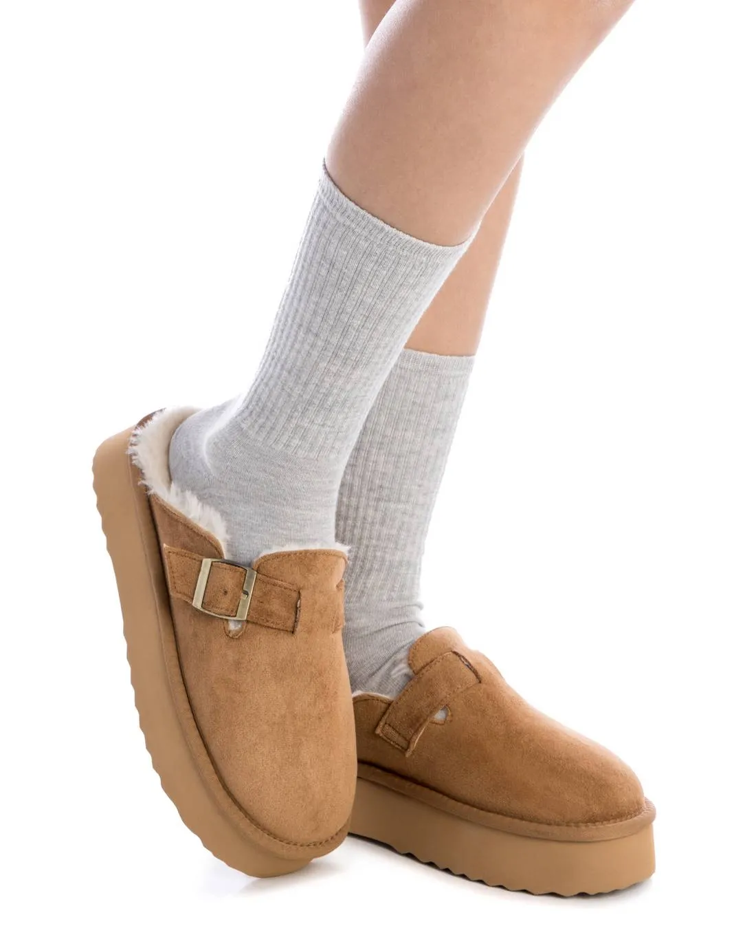 XTI Women's Winter Suede Clogs By XTI 143503